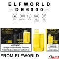Mukautettu logo Elfworld 6000 kertakäyttöinen vape